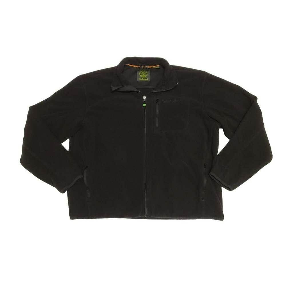 Timberland Fleece Jacket Full Zip Black Men's XXL